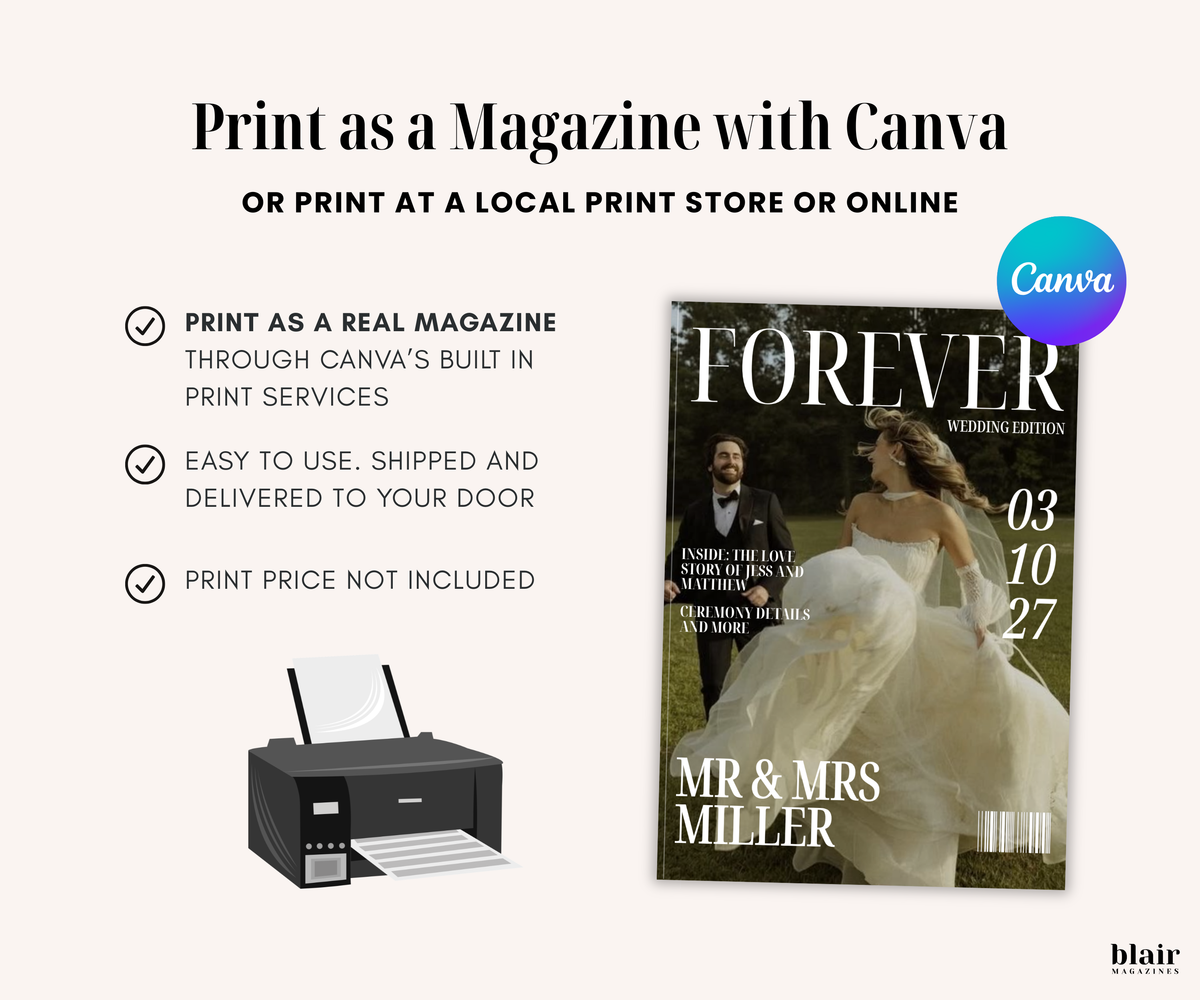 Custom Wedding Magazine Template