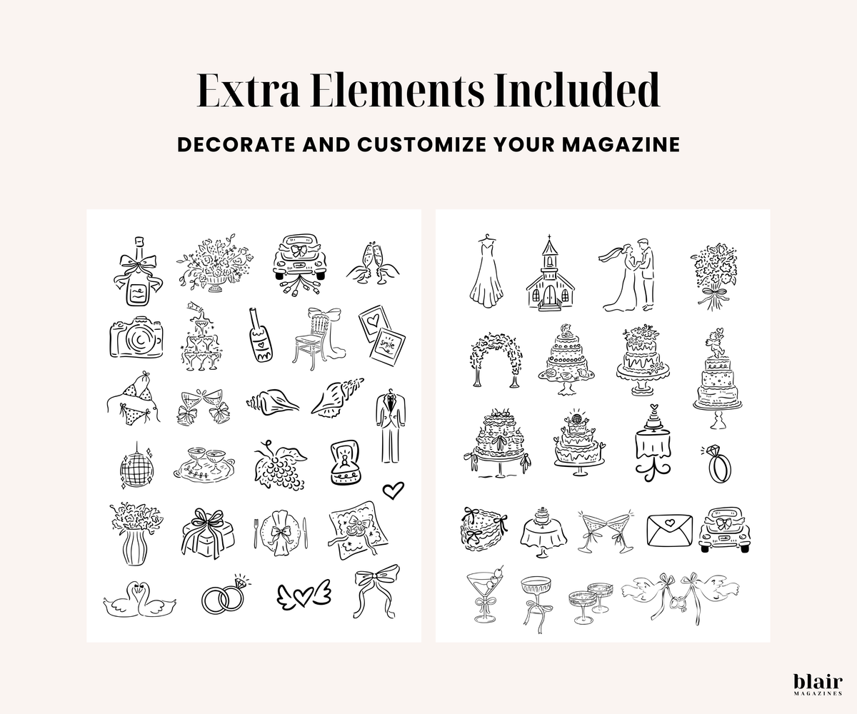 Custom Wedding Magazine Template