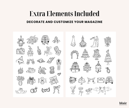Custom Wedding Magazine Template