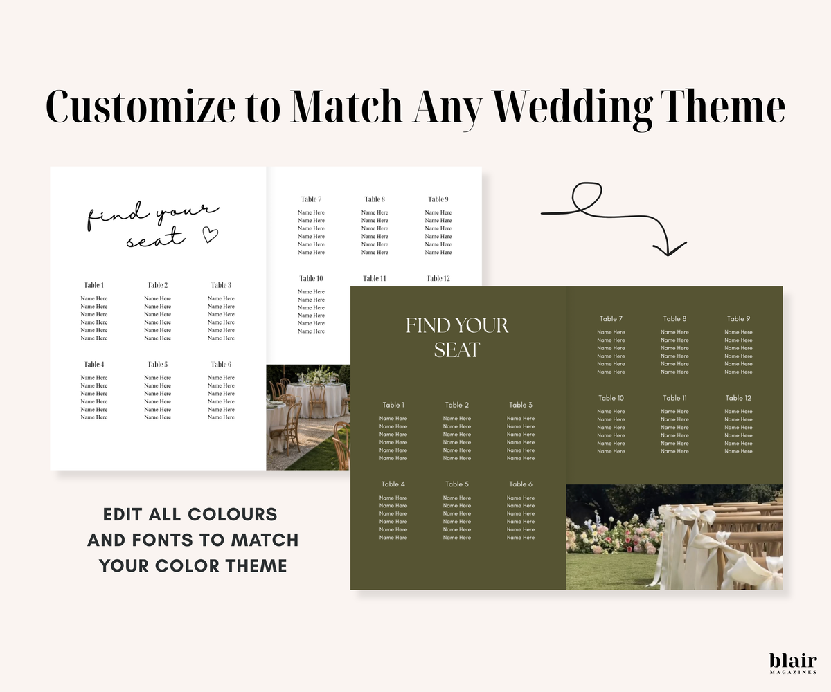 Custom Wedding Magazine Template