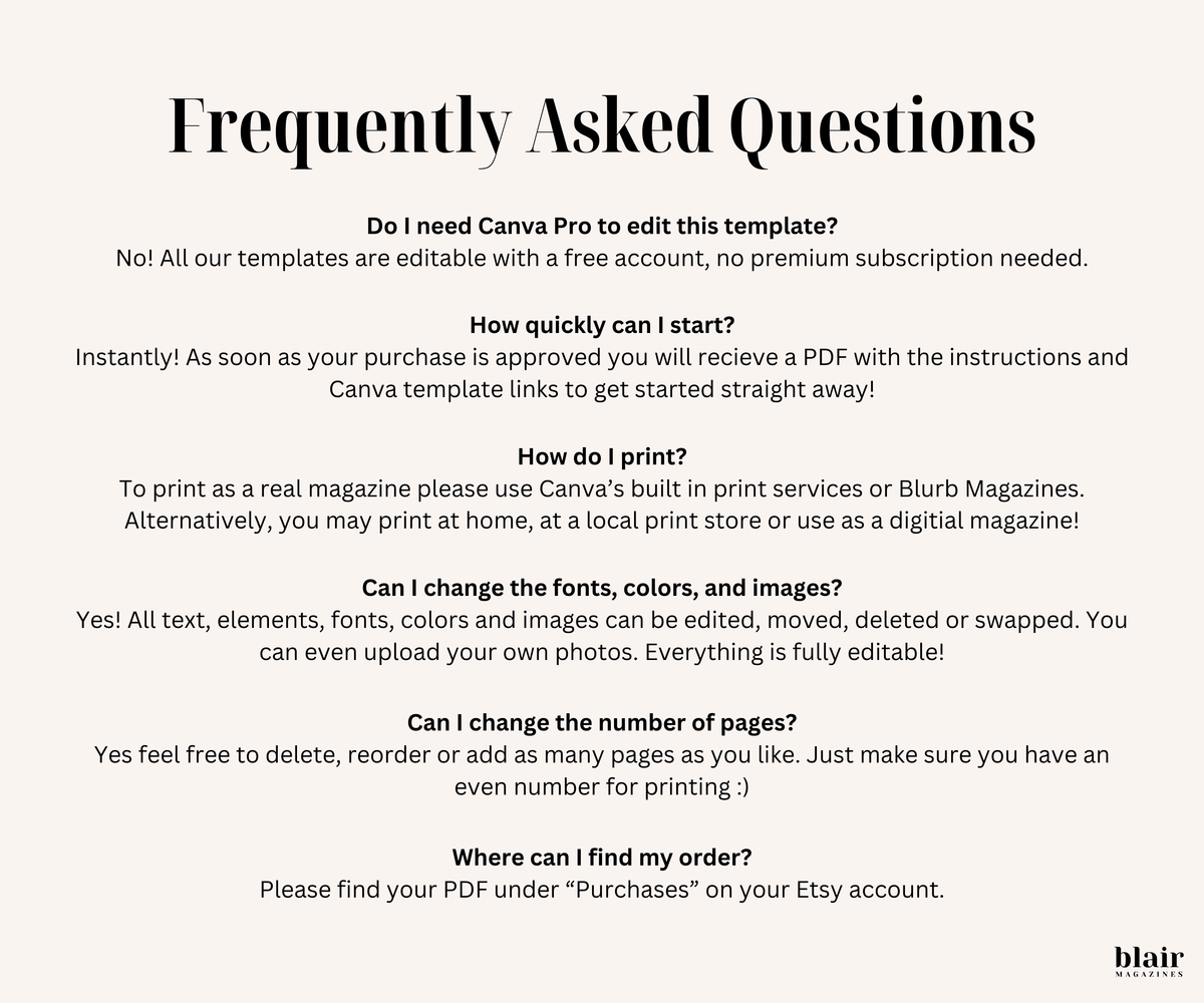 Custom Wedding Magazine Template