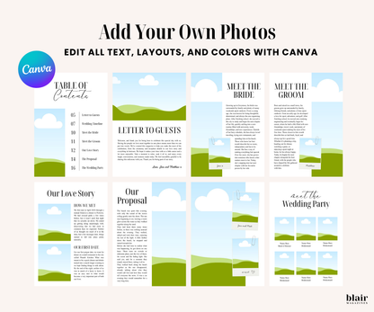 Custom Wedding Magazine Template