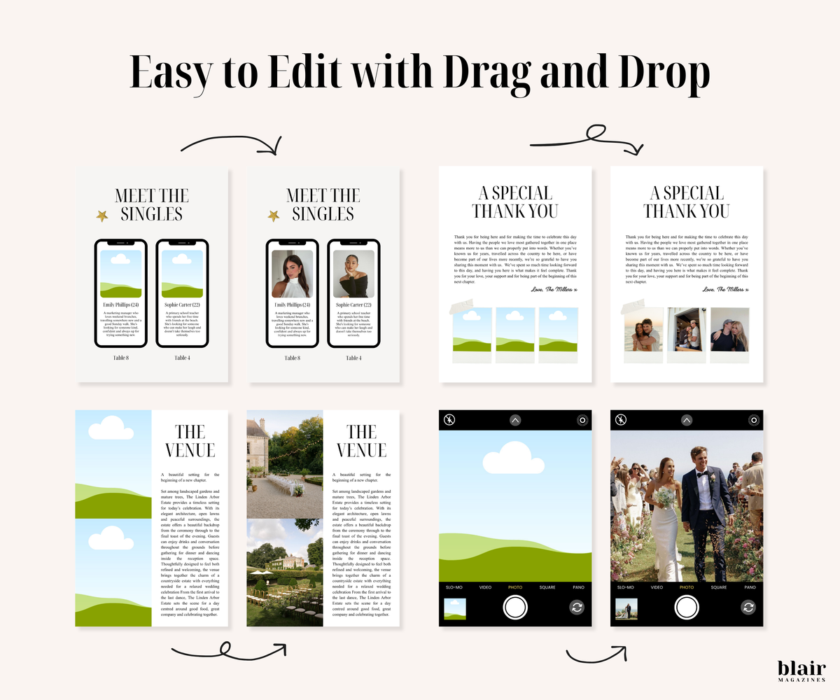 Custom Wedding Magazine Template