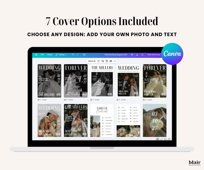 Custom Wedding Magazine Template
