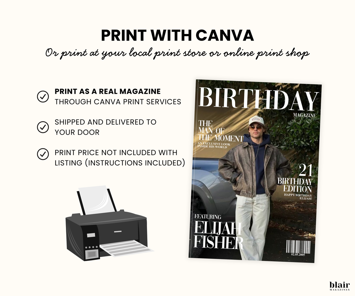 Custom Birthday Magazine for Boyfriend