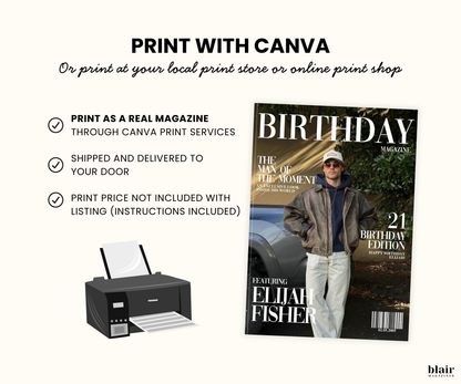 Custom Birthday Magazine for Boyfriend