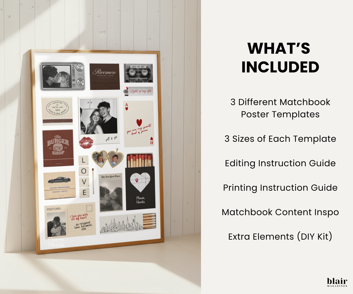 Matchbook Poster Templates
