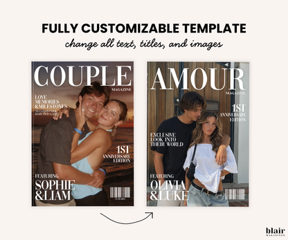 Couple Anniversary Magazine Template