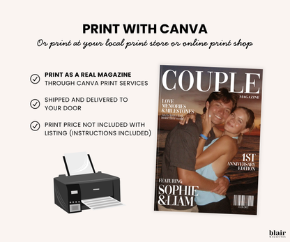 Couple Anniversary Magazine Template