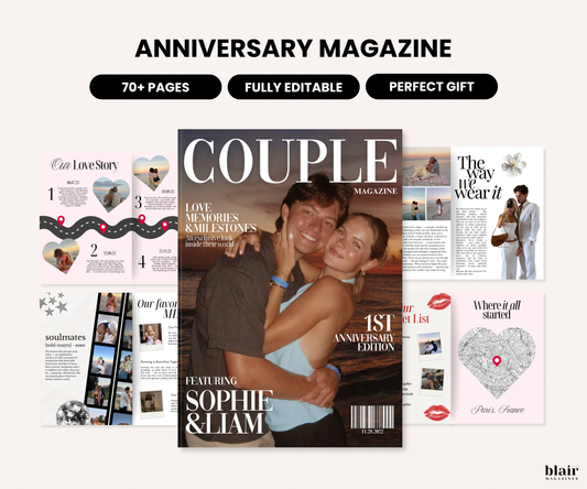 Couple Anniversary Magazine Template