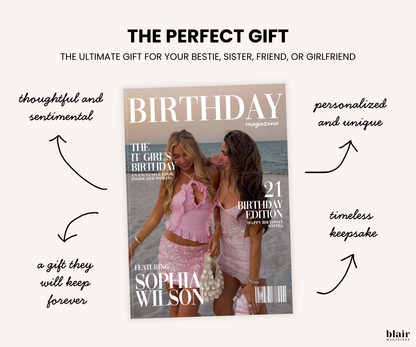 Custom Birthday Magazine Template