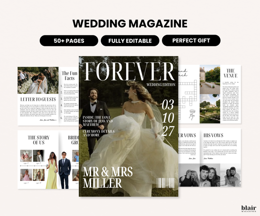 Custom Wedding Magazine Template