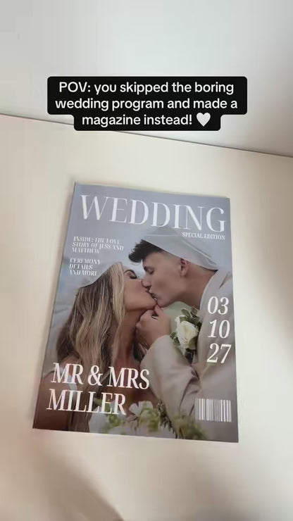 Custom Wedding Magazine Template