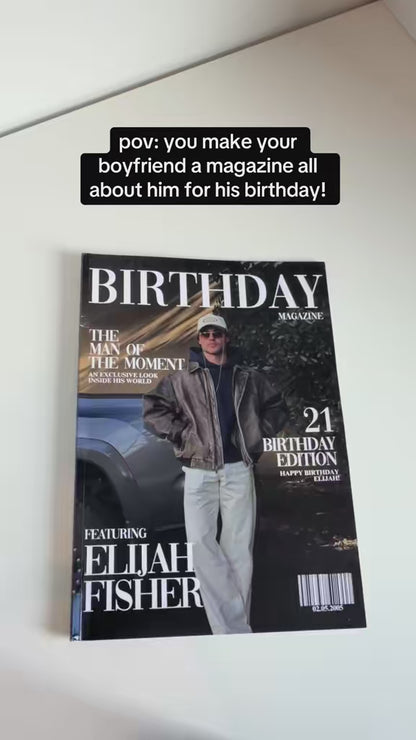 Custom Birthday Magazine for Boyfriend