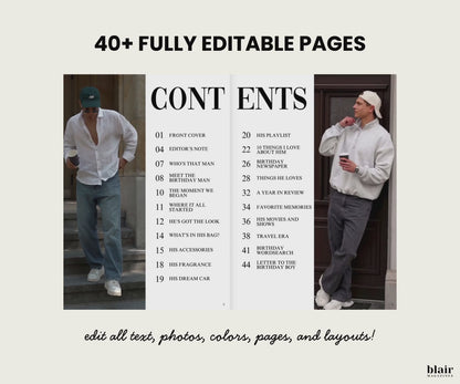 Custom Birthday Magazine for Boyfriend