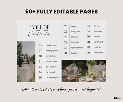 Custom Wedding Magazine Template